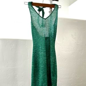 Green sheer mini dress